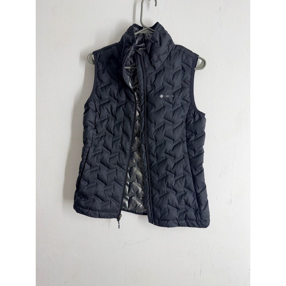 Columbia Delta Ridge Omni Heat Down Puffer Vest Black Womens Small WK0759
